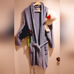 Women's Custom Crazy Cat Kitty Plushie Colorado Clothing Midi Robe.